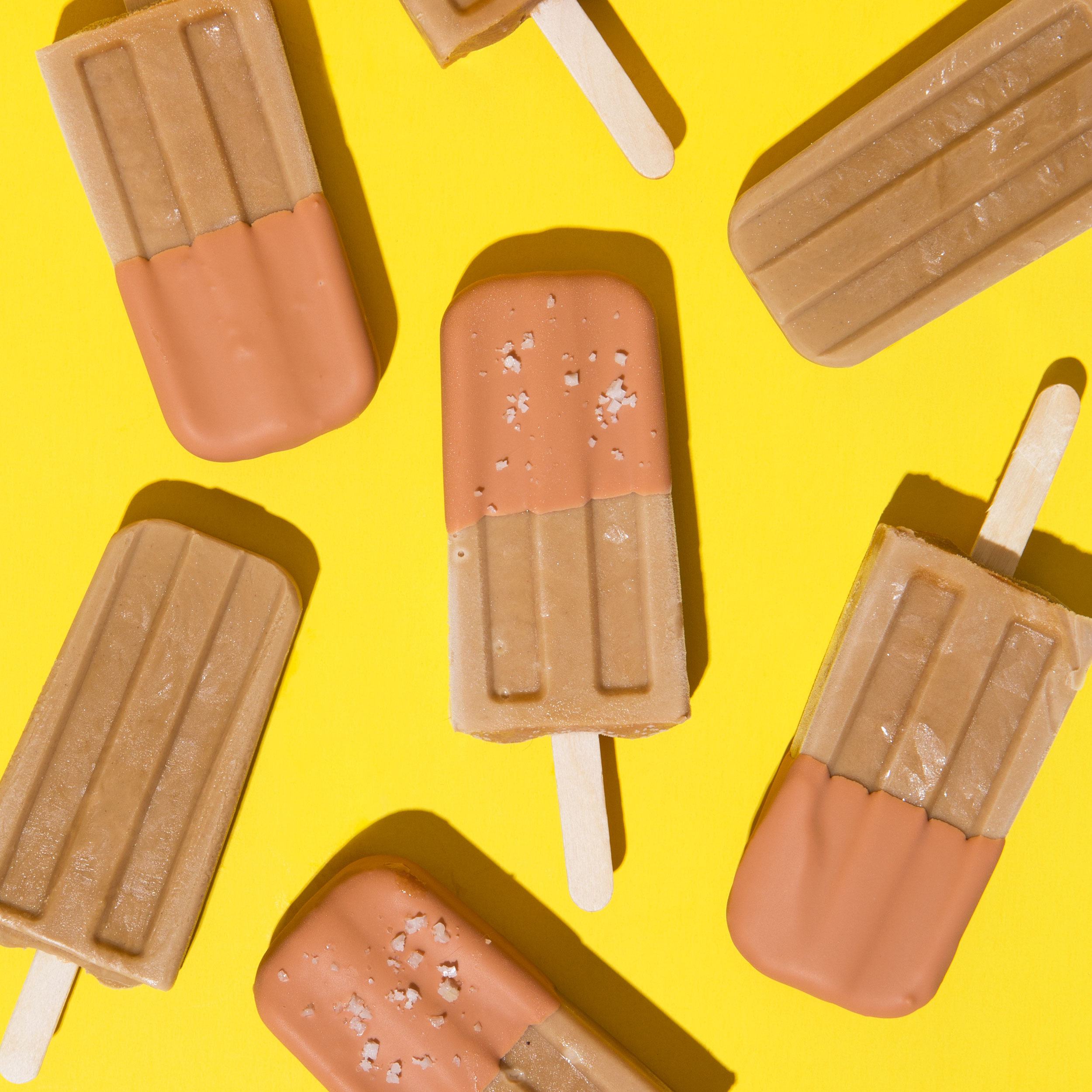 Popsicle Week Coconut Café de Olla Popsicles with a Butterscotch Magic Shell ...